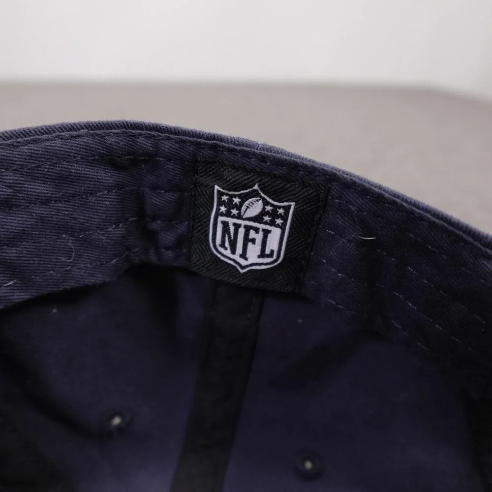 Denver Broncos Hat Cap Strap Back Mens One Size Navy Blue NFL Football '47